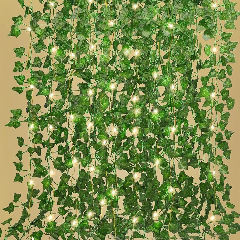 Home Office Layout - Green Ivy 210cm LED Light String