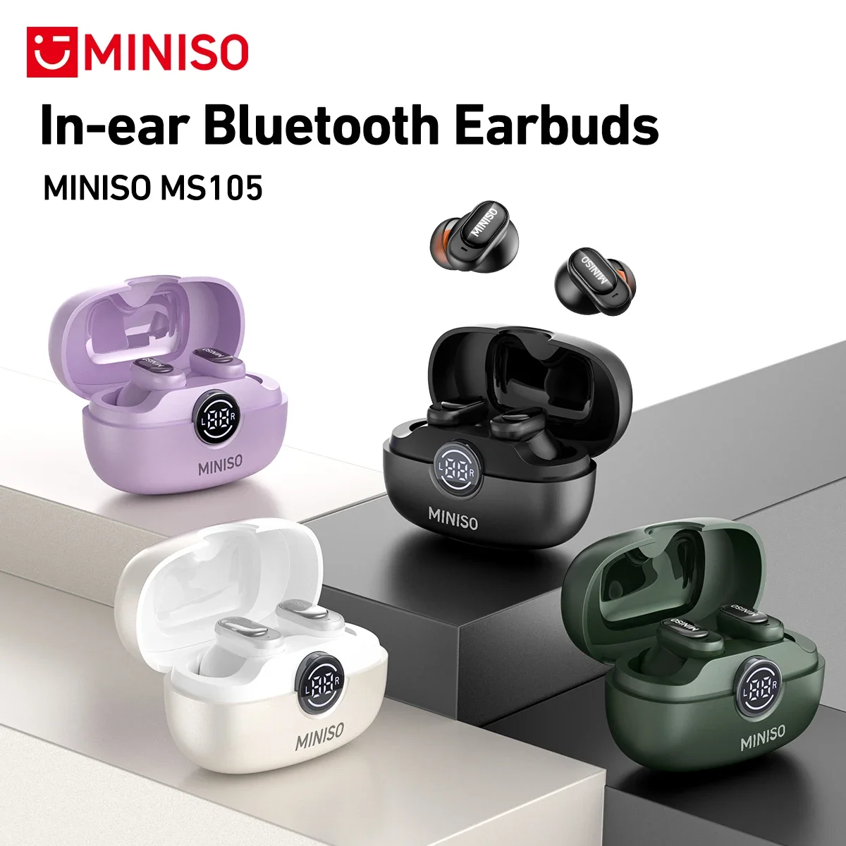 Home Office Headset - MINISO MS105 Bluetooth Earphone In-Ear Earbuds