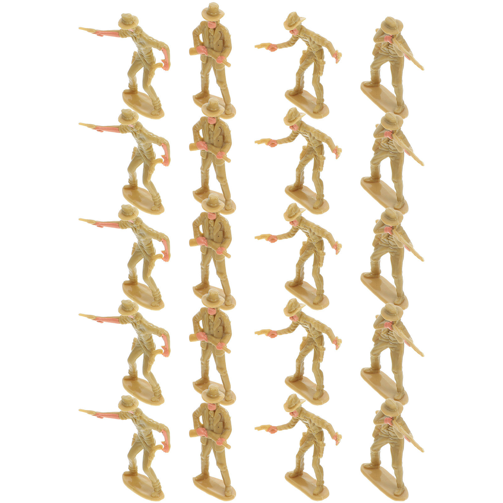 Office Table Home - 20Pcs Cowboy Miniatures Plastic Western Cowboy