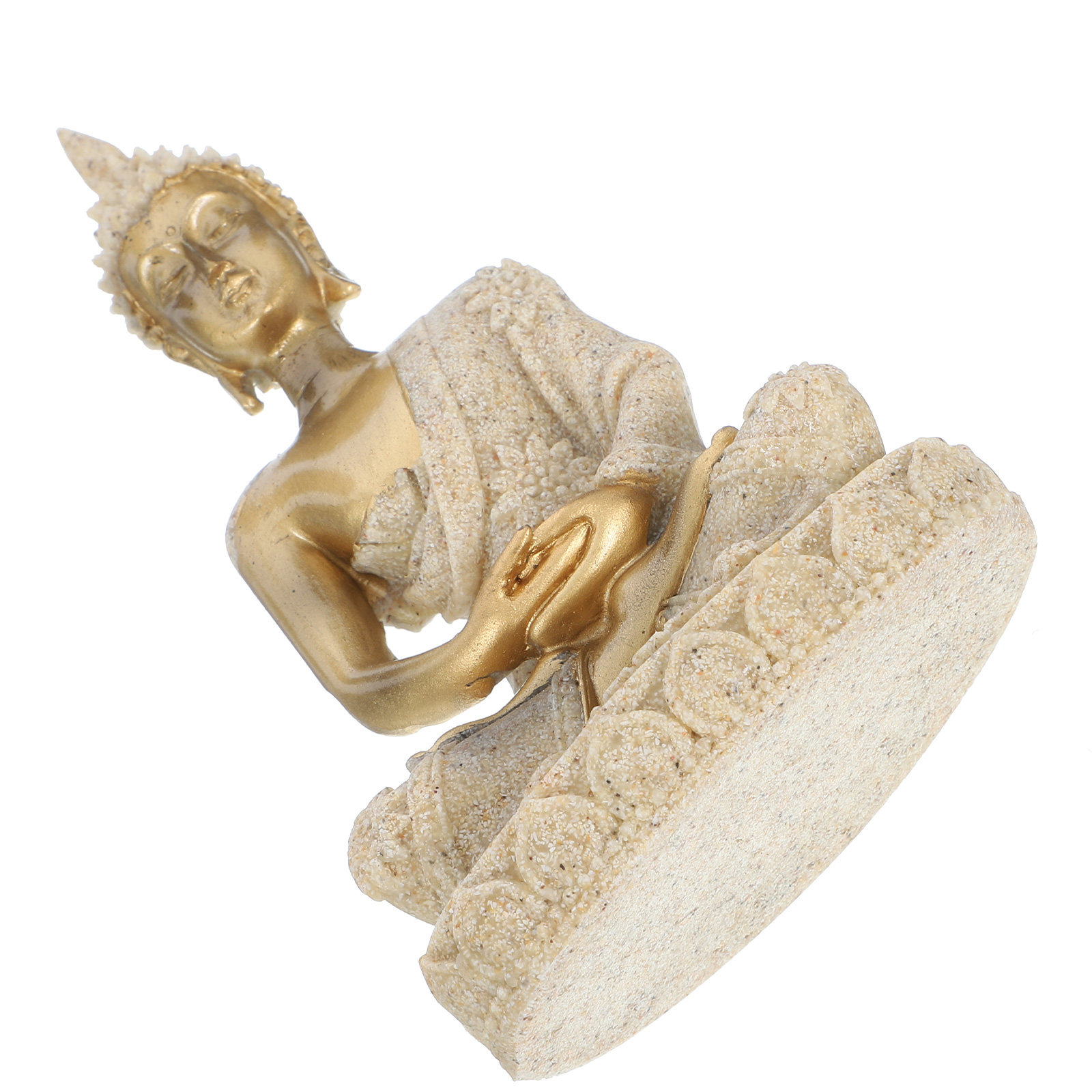 Office Table Home - Retro Resin Buddha Statue Compact Size