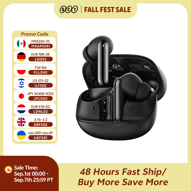 Home Office Headset - QCY Melobuds N50 ANC Bluetooth 5.4
