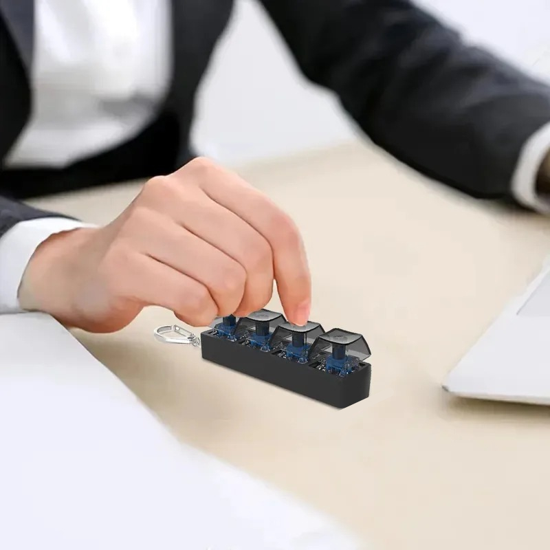 4Keys Finger Button Anti-stres - Home Office Keyboard ulasan dan harga