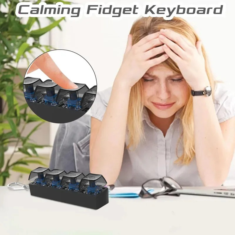 4Keys Finger Button Anti-stres - Home Office Keyboard ulasan dan harga