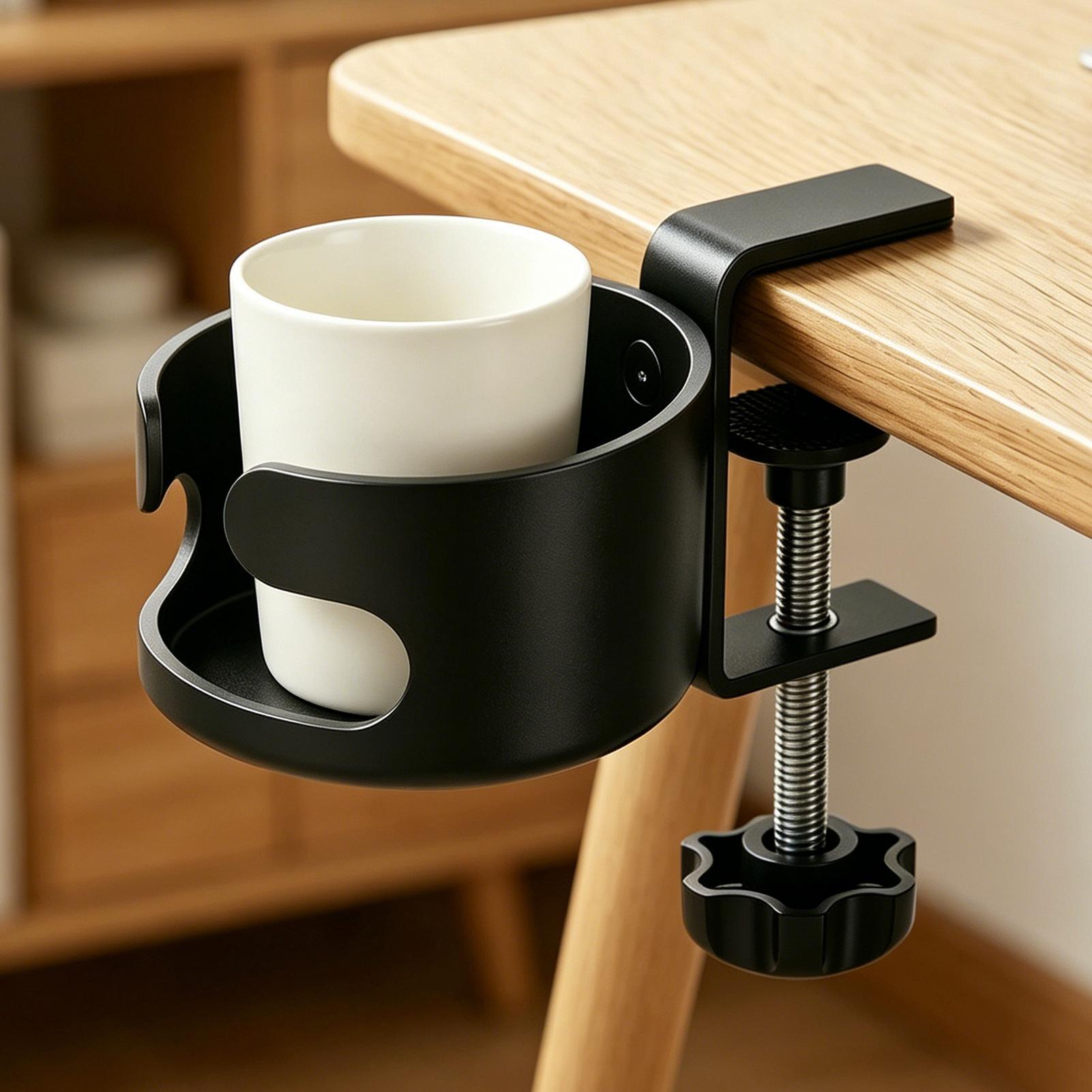 Desk Cup Holder Tabletop Drink - Office Table Home ulasan dan harga