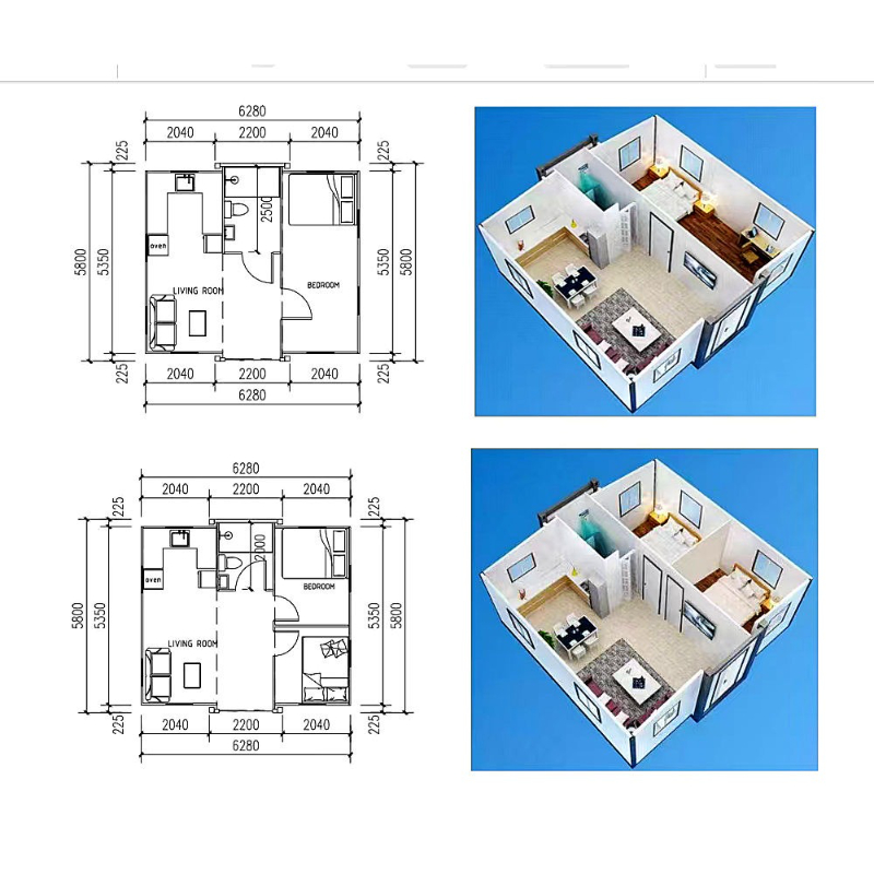 Family Container House Modular - Home Office Australia ulasan dan harga