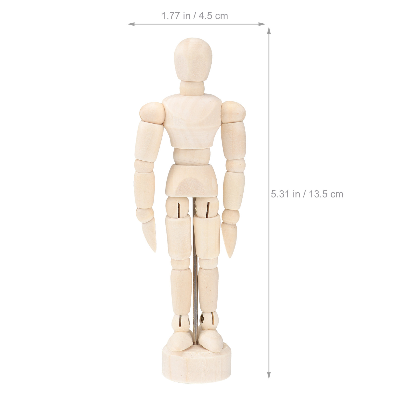 3Pcs 4.5in Wooden Human Drawin - Home Office Studio ulasan dan harga