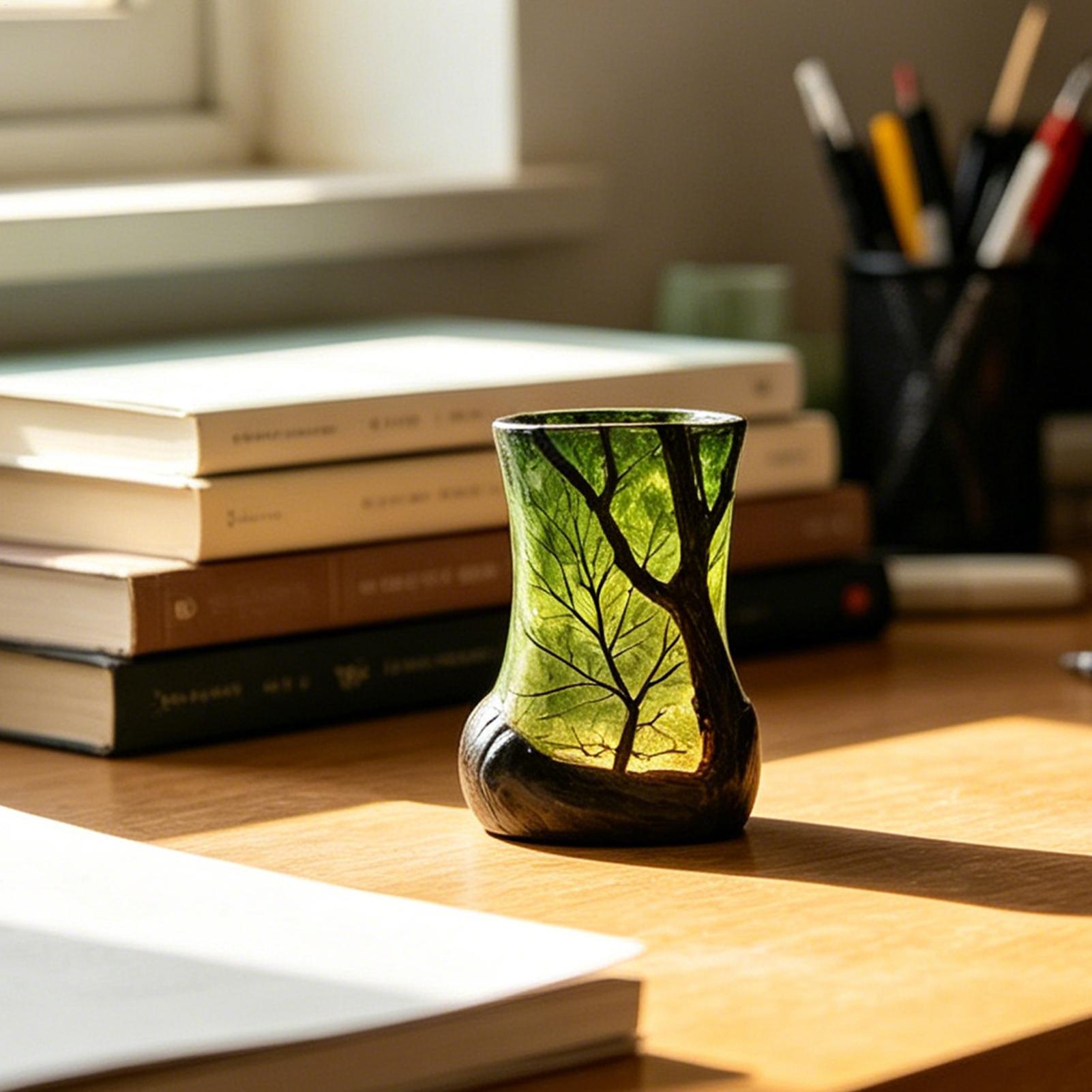 Bedside Table Lamp Forest Nigh - Office Table Home ulasan dan harga