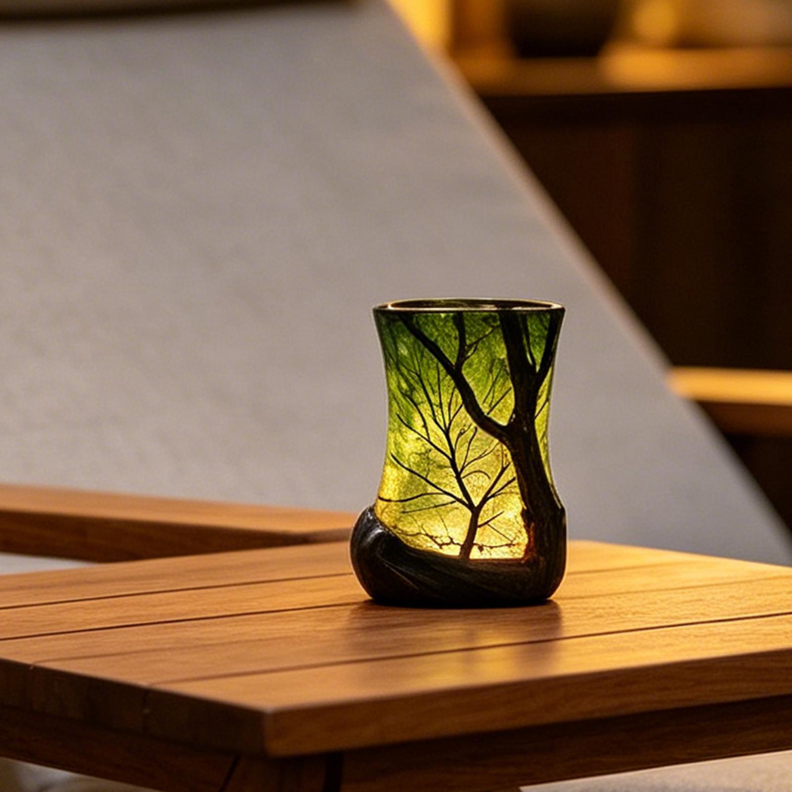 Bedside Table Lamp Forest Nigh - Office Table Home ulasan dan harga