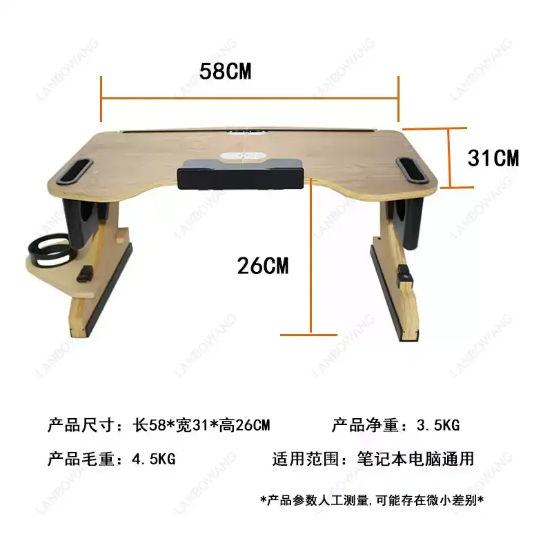 Aluminum Alloy Folding Lap Des - Office Table Home ulasan dan harga