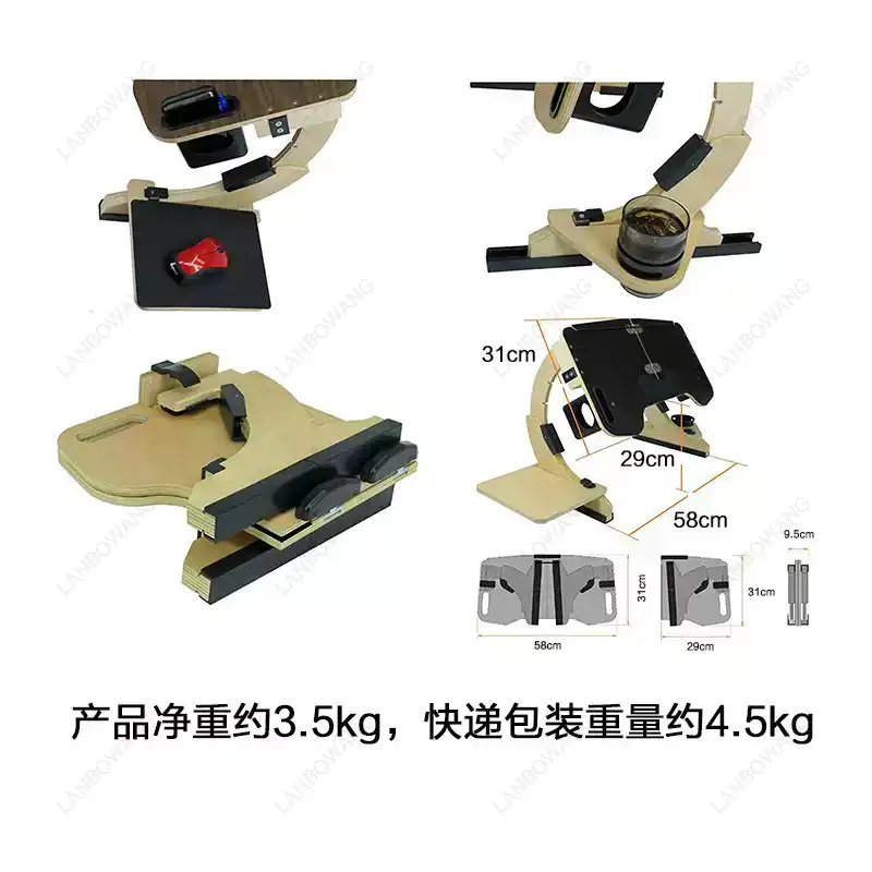Aluminum Alloy Folding Lap Des - Office Table Home ulasan dan harga