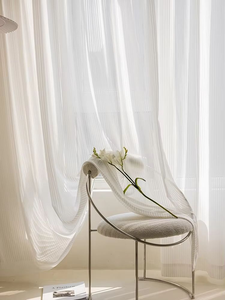 White fantasy curtains bedroom - Home Office Ye ulasan dan harga