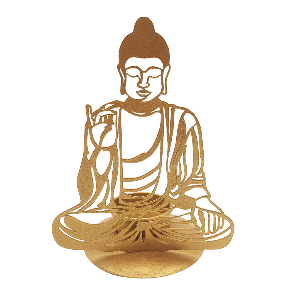 Decorative Buddha Holder Iron  - Office Table Home ulasan dan harga