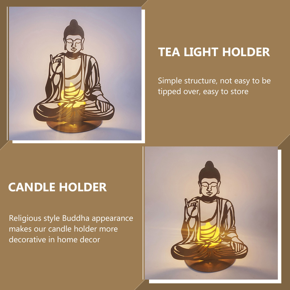 Decorative Buddha Holder Iron  - Office Table Home ulasan dan harga