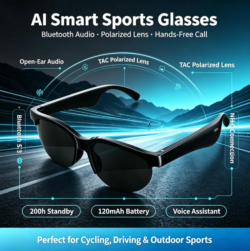 Smart Bluetooth Glasses TAC Po - Blue Light Glasses ulasan dan harga