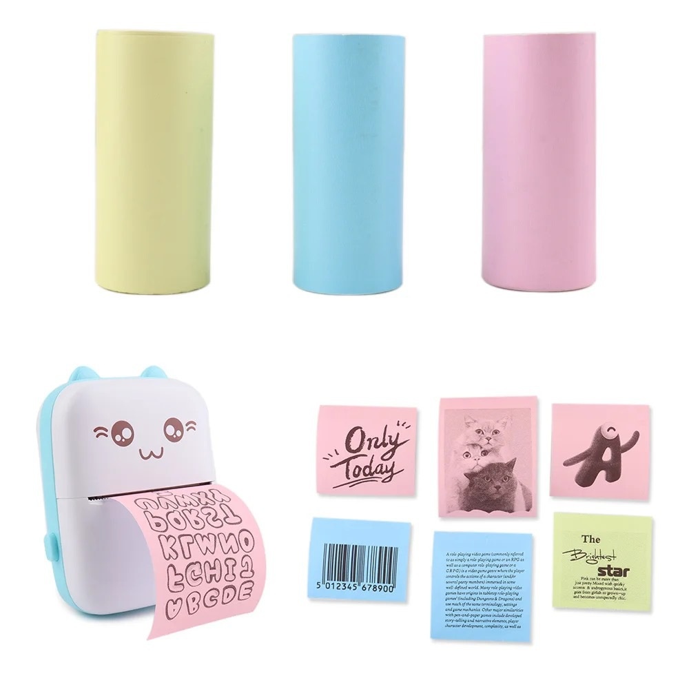 Thermal Paper MINI Printing Se - Label Maker Machine ulasan dan harga