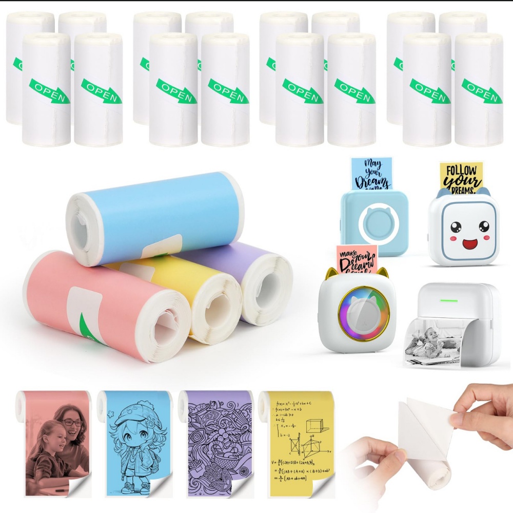 Thermal Paper MINI Printing Se - Label Maker Machine ulasan dan harga