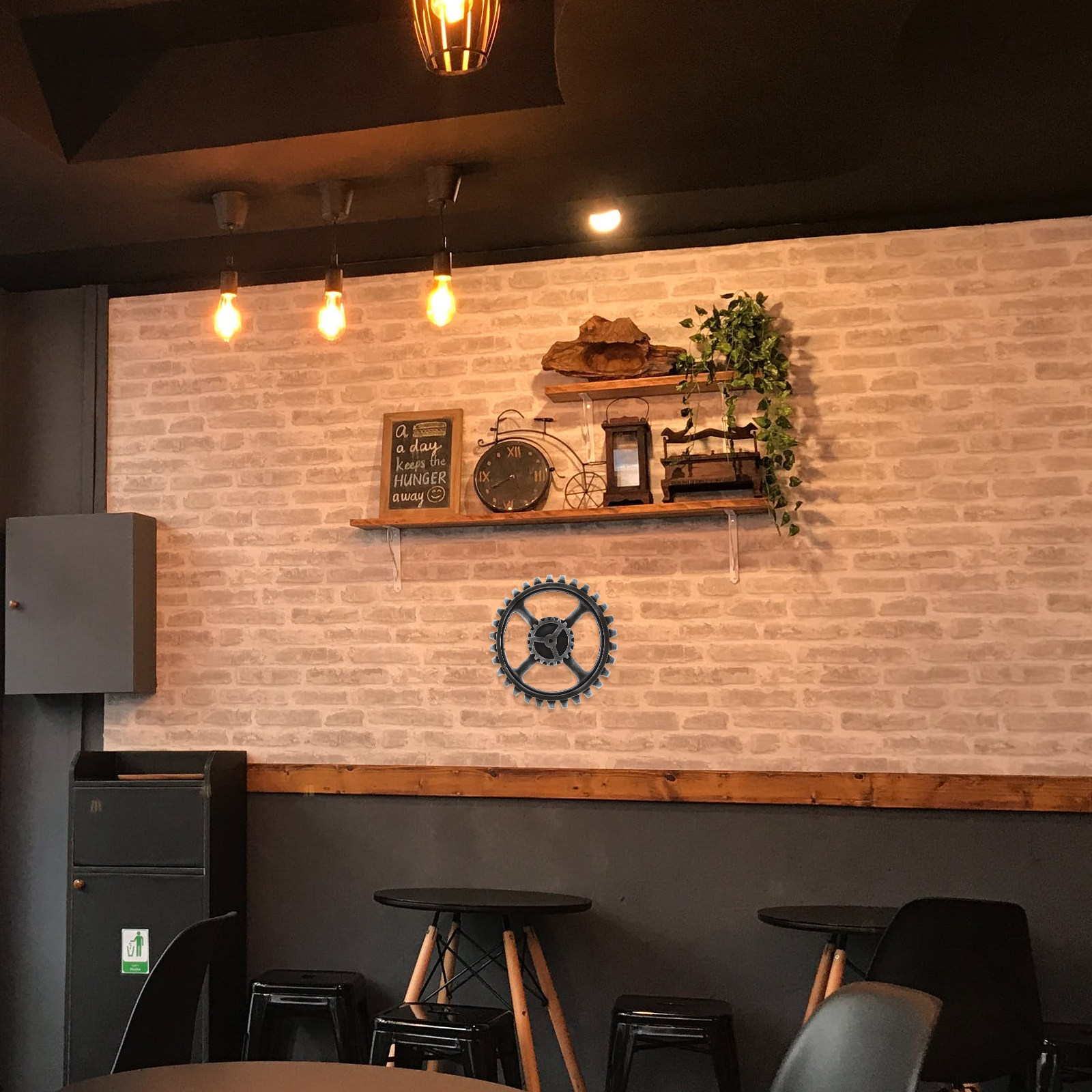40Cm Gear Wall Decoration Retr - Home Office Industrial Design ulasan dan harga