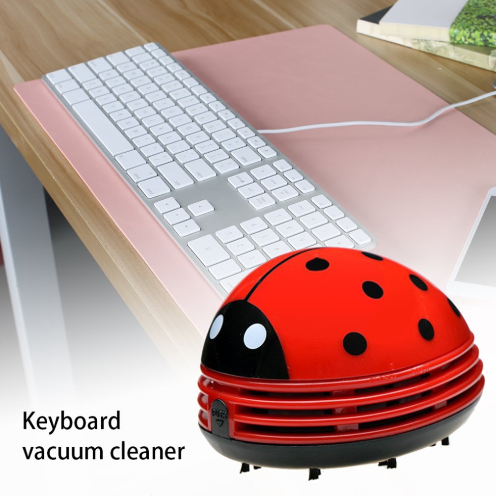 Cute Ladybug Desktop Vacuum Cl - Home Office Keyboard ulasan dan harga