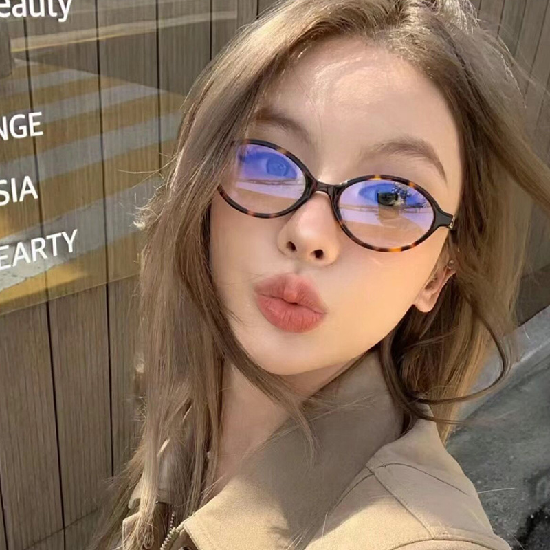 Vintage Oval Sunglasses Women  - Blue Light Glasses ulasan dan harga