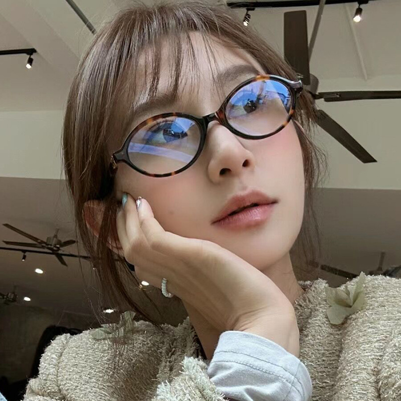 Vintage Oval Sunglasses Women  - Blue Light Glasses ulasan dan harga