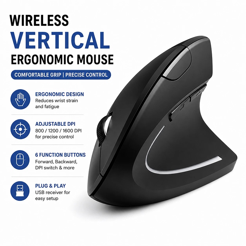 Rechargeable Vertical Gaming M - Home Office Keyboard ulasan dan harga