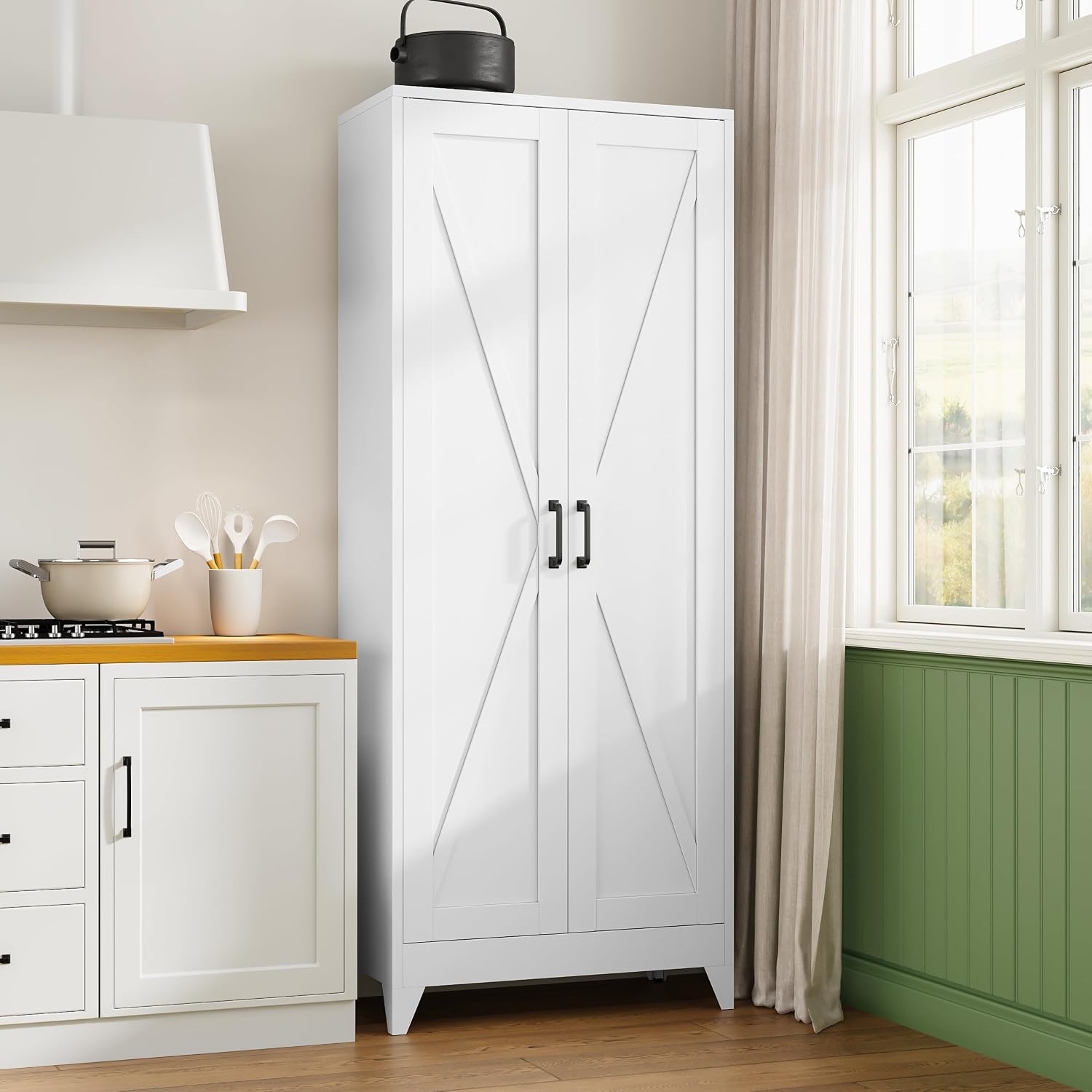 Tall Metal Storage Cabinet, Fr - Home Office For Two ulasan dan harga