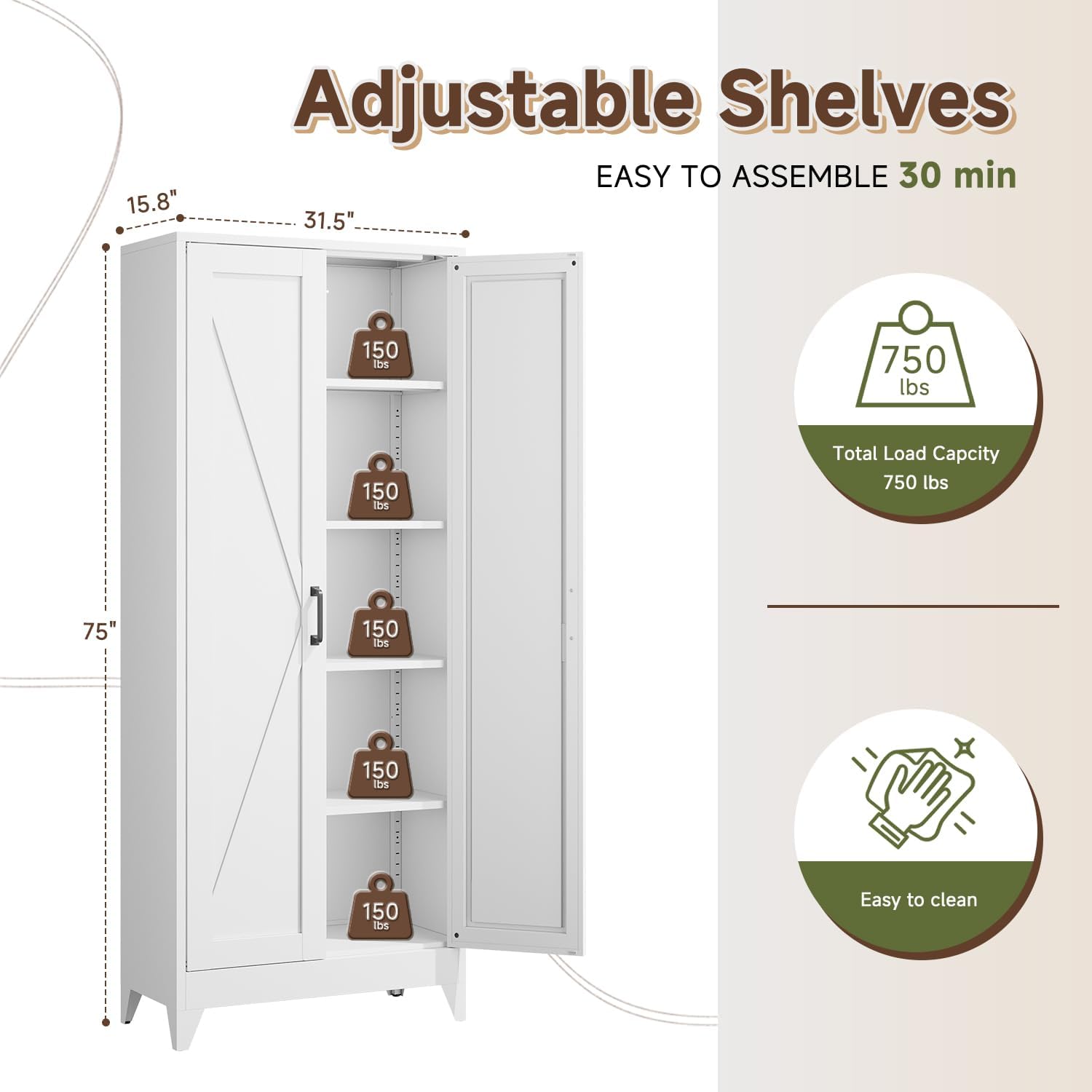 Tall Metal Storage Cabinet, Fr - Home Office For Two ulasan dan harga