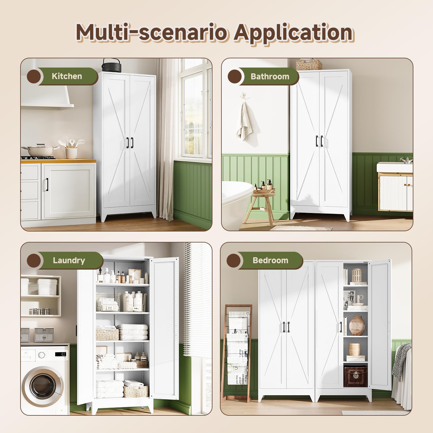 Tall Metal Storage Cabinet, Fr - Home Office For Two ulasan dan harga