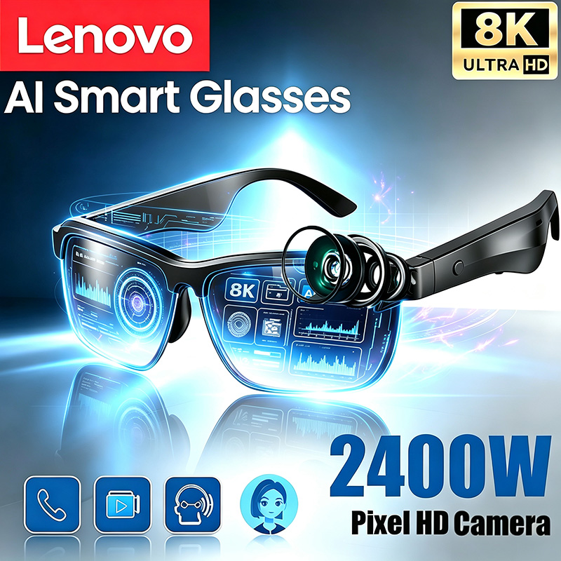 Lenovo 8K HD AI Smart Glasses  - Blue Light Glasses ulasan dan harga