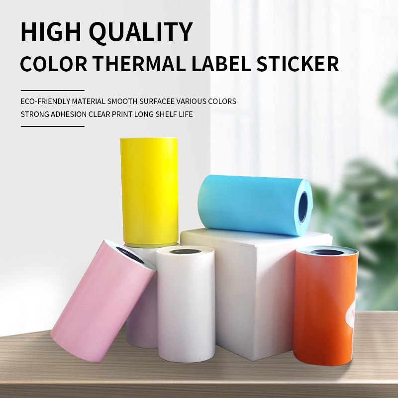 4 Roll 57 * 30MM Color Thermal - Label Maker Machine ulasan dan harga