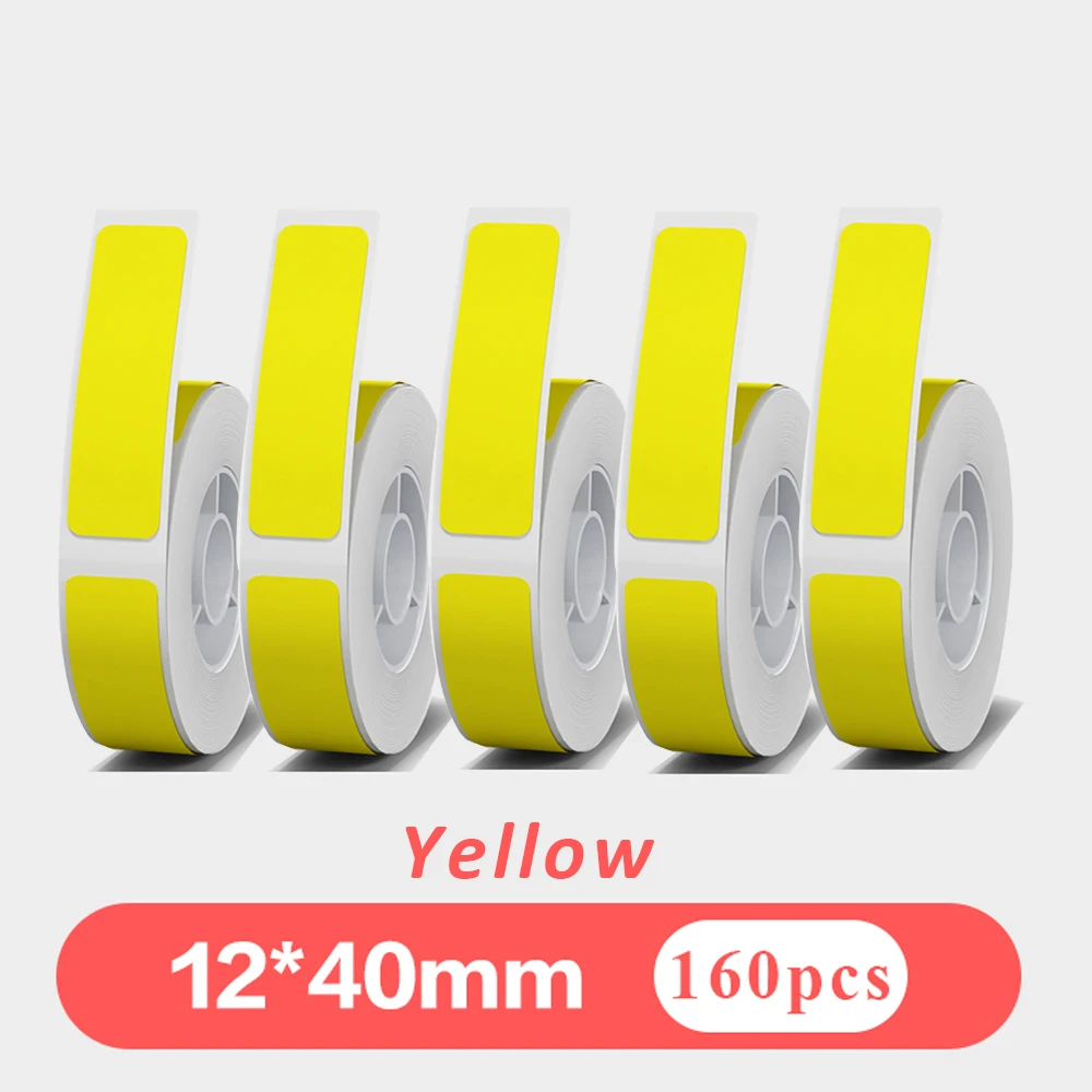 5pcs 12mmx40mm White Gap Label - Label Maker Machine ulasan dan harga