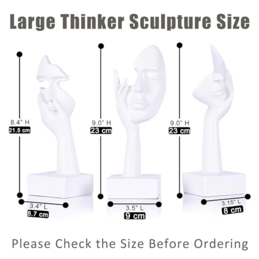 Thinker Large Statue Set - Art - Office Table Home ulasan dan harga