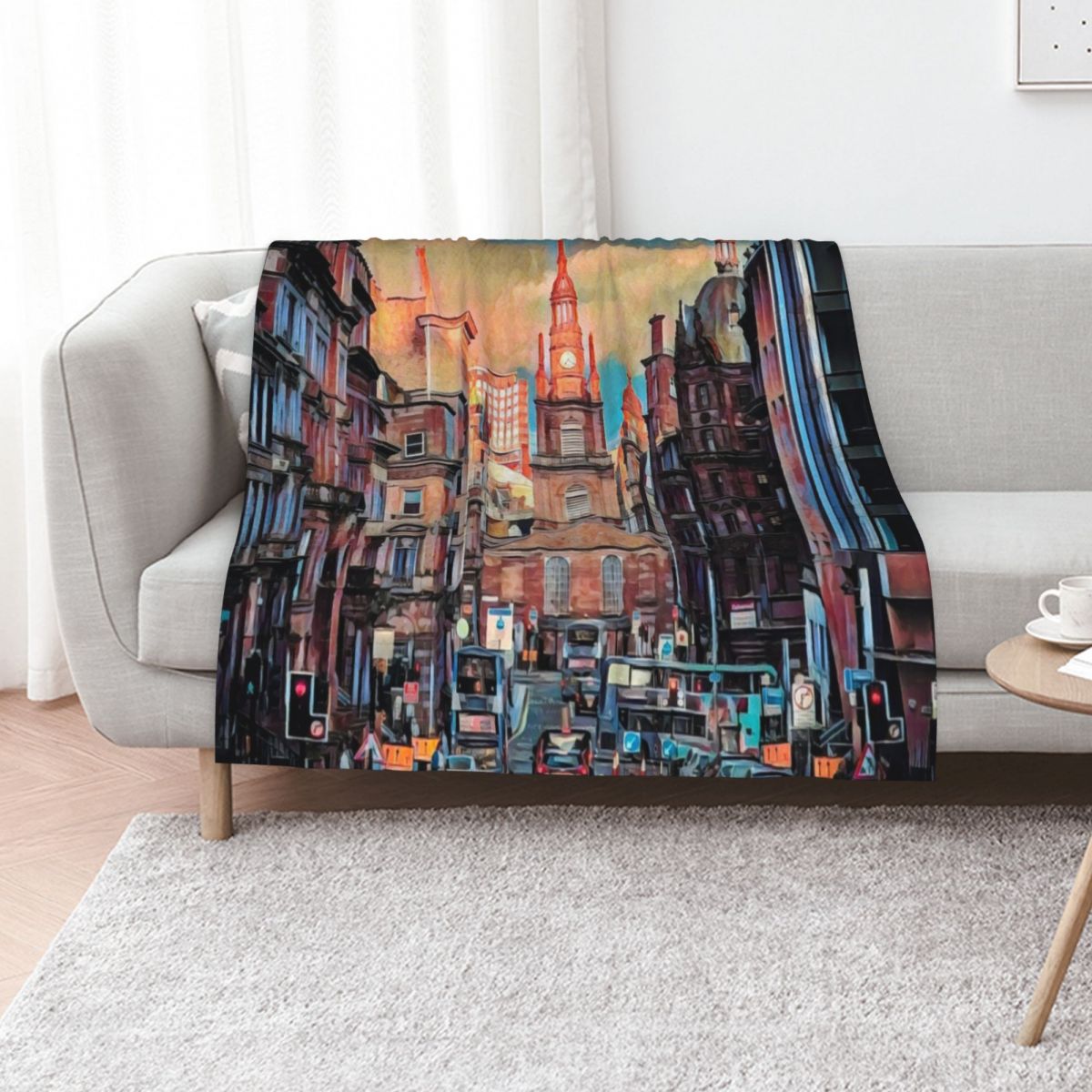 Glasgow Streets Throw Blanket  - Home Office In Glasgow ulasan dan harga