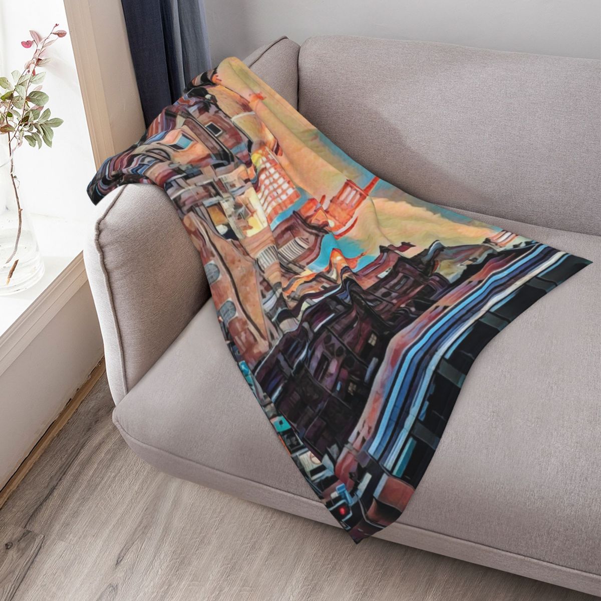 Glasgow Streets Throw Blanket  - Home Office In Glasgow ulasan dan harga