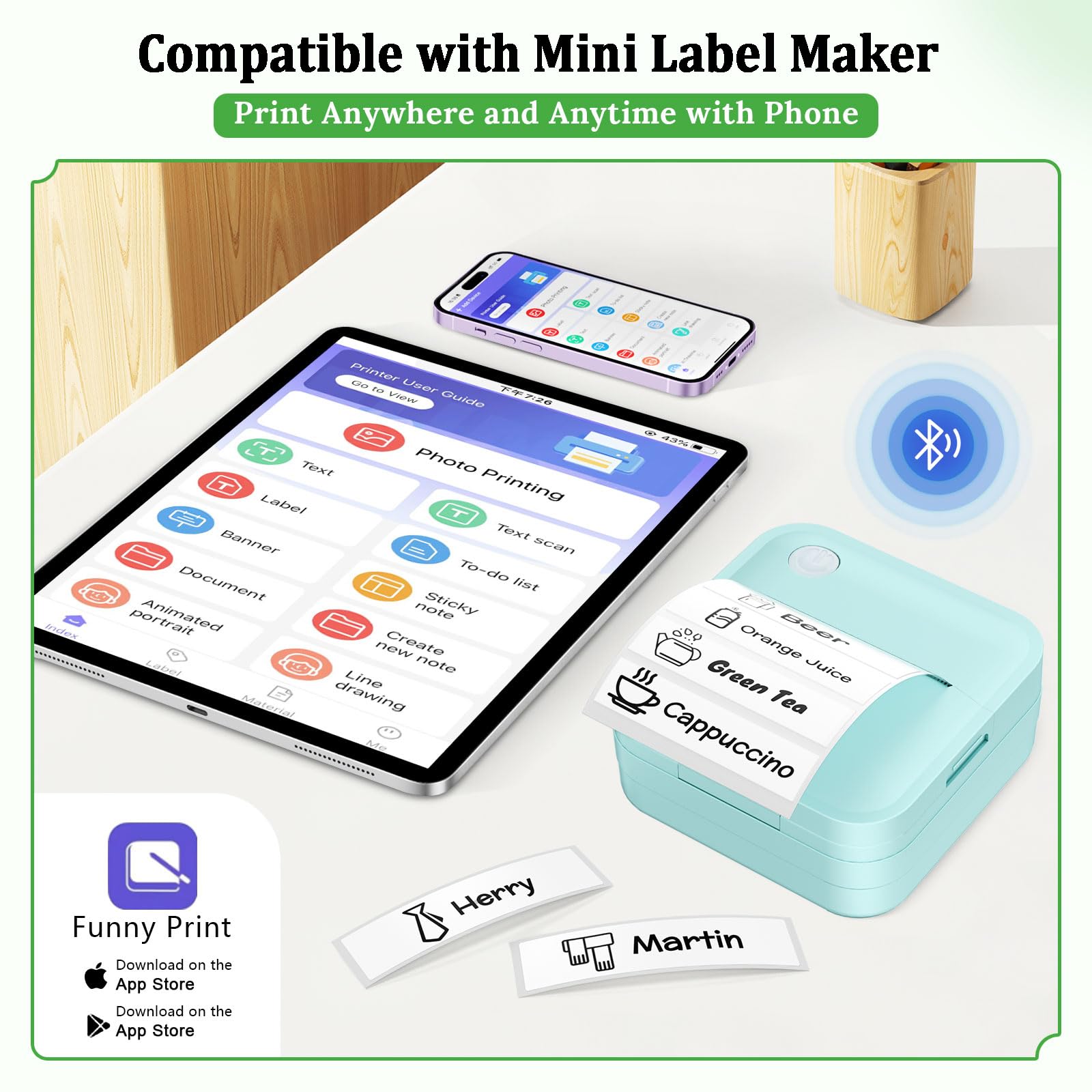 Mini Sticker Printer Label - 5 - Label Maker Machine ulasan dan harga