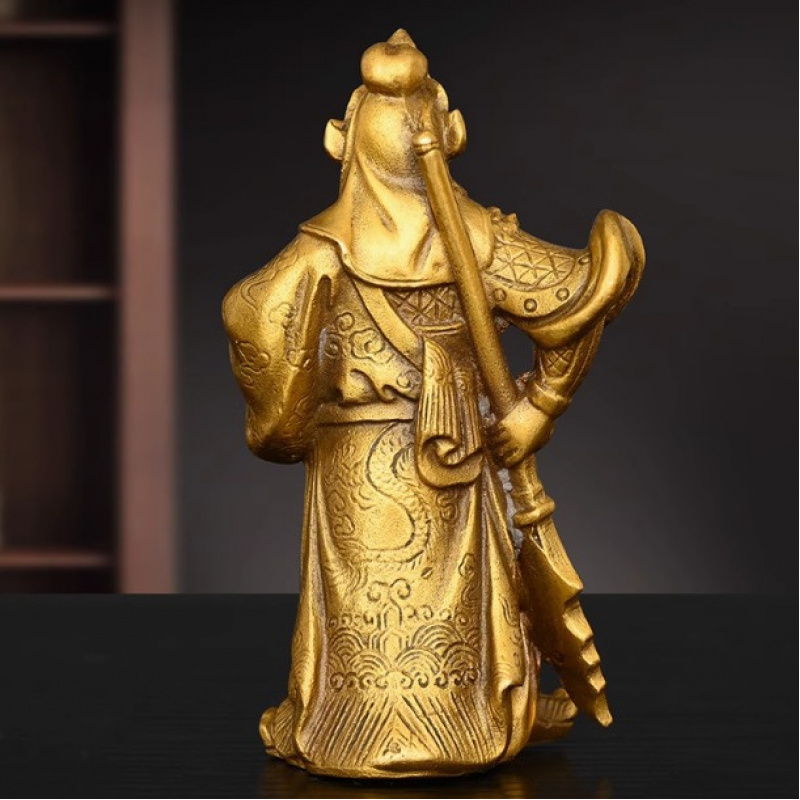 Saint Gong Figurine With Er Ye - Home Office Ye ulasan dan harga