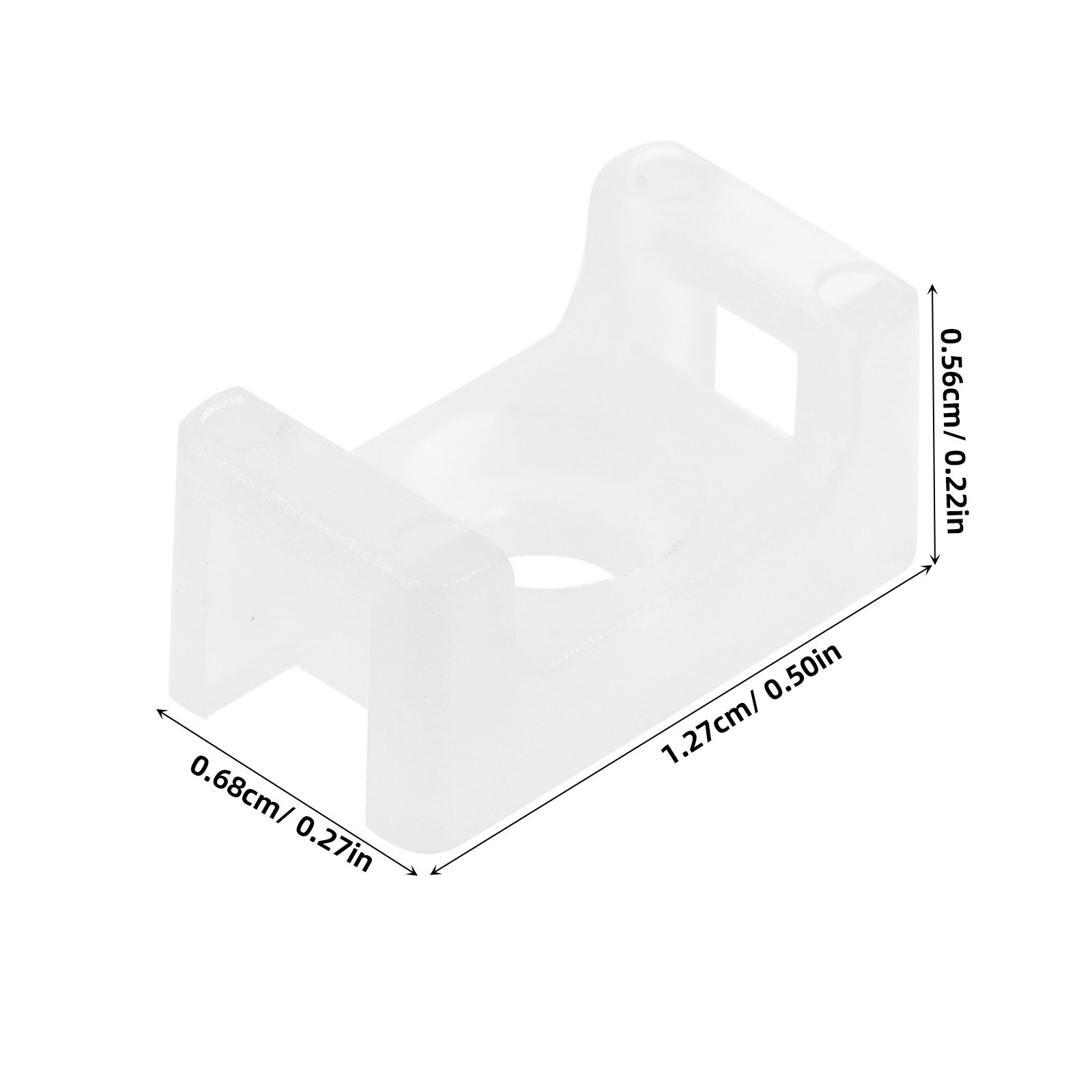 100Pcs Cable Tie Mount Saddle  - Home Office Industrial Design ulasan dan harga
