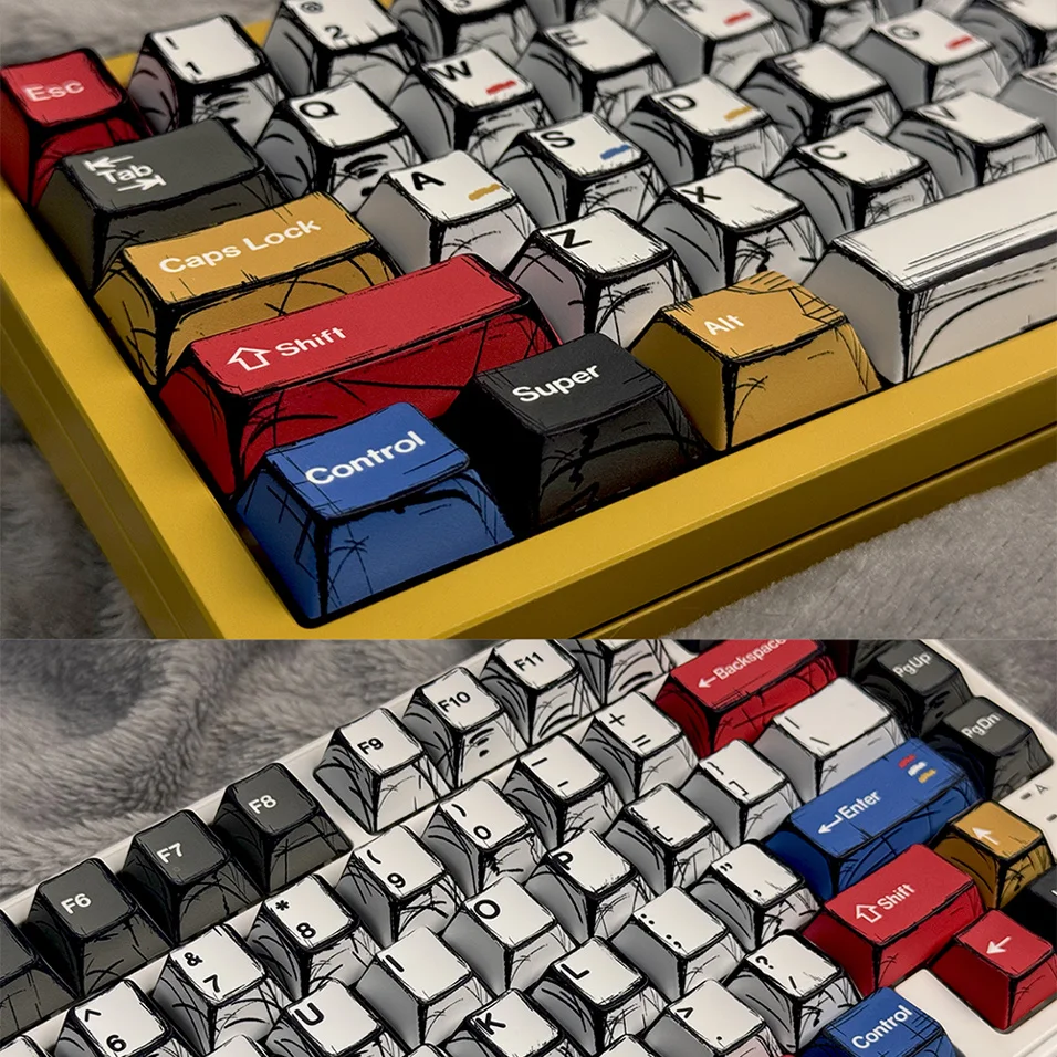 2026 Comic KeyCaps Cherry Prof - Home Office Keyboard ulasan dan harga