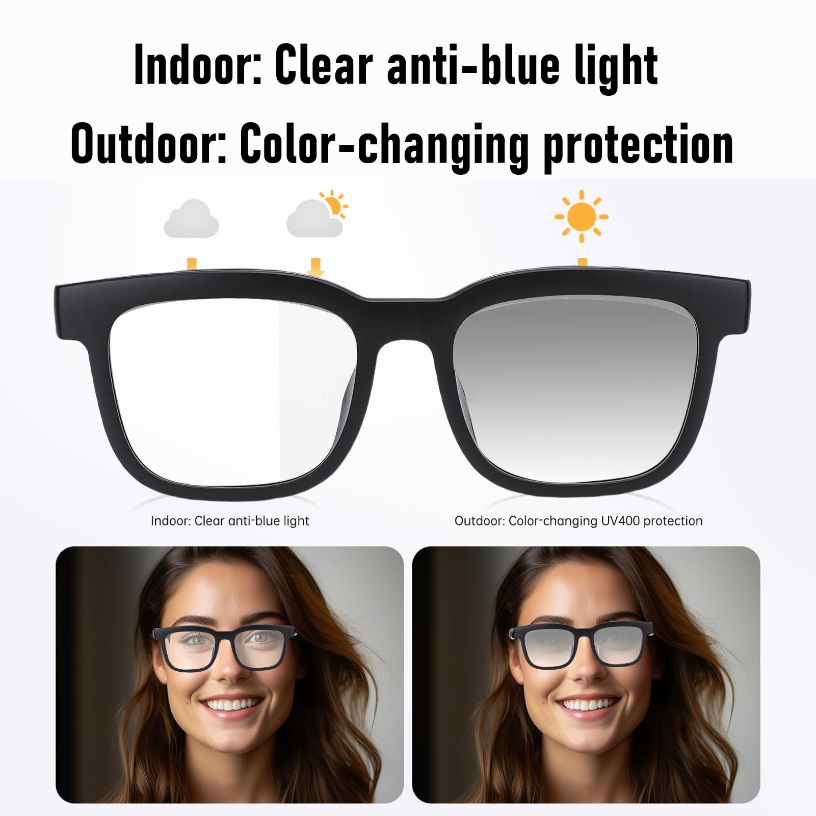 Audio Smart Glasses for Women  - Blue Light Glasses ulasan dan harga