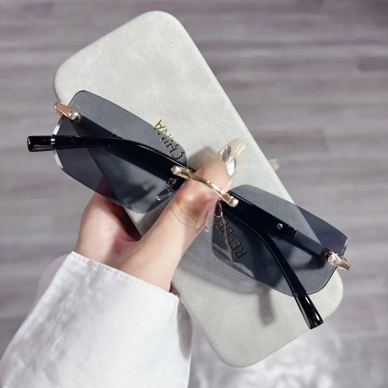 Fashion Rectangle Sunglasses M - Blue Light Glasses ulasan dan harga