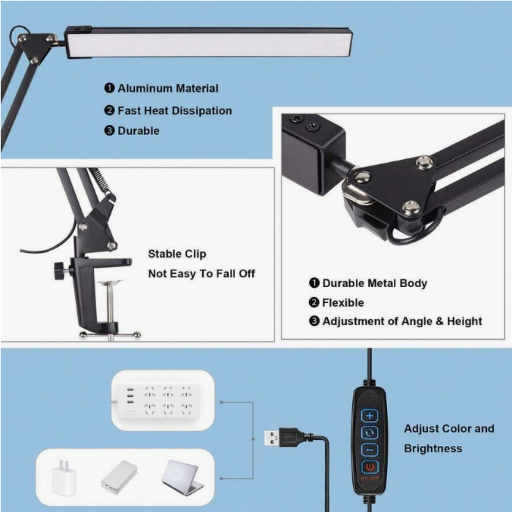 LED Desk Lamp For Home,Reading - Office Table Home ulasan dan harga