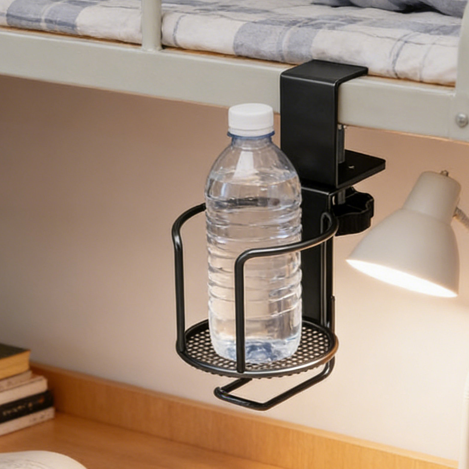 Desk Cup Holder Clip-on 2 in 1 - Office Table Home ulasan dan harga