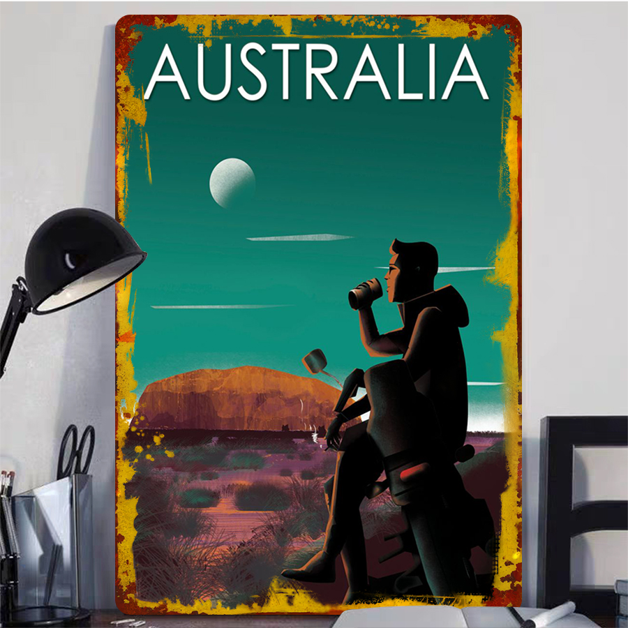 Australia Landscape Rustic Met - Home Office Australia ulasan dan harga
