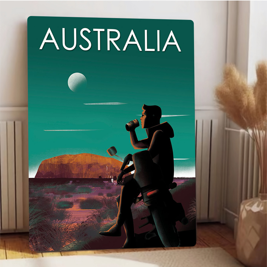 Australia Landscape Rustic Met - Home Office Australia ulasan dan harga