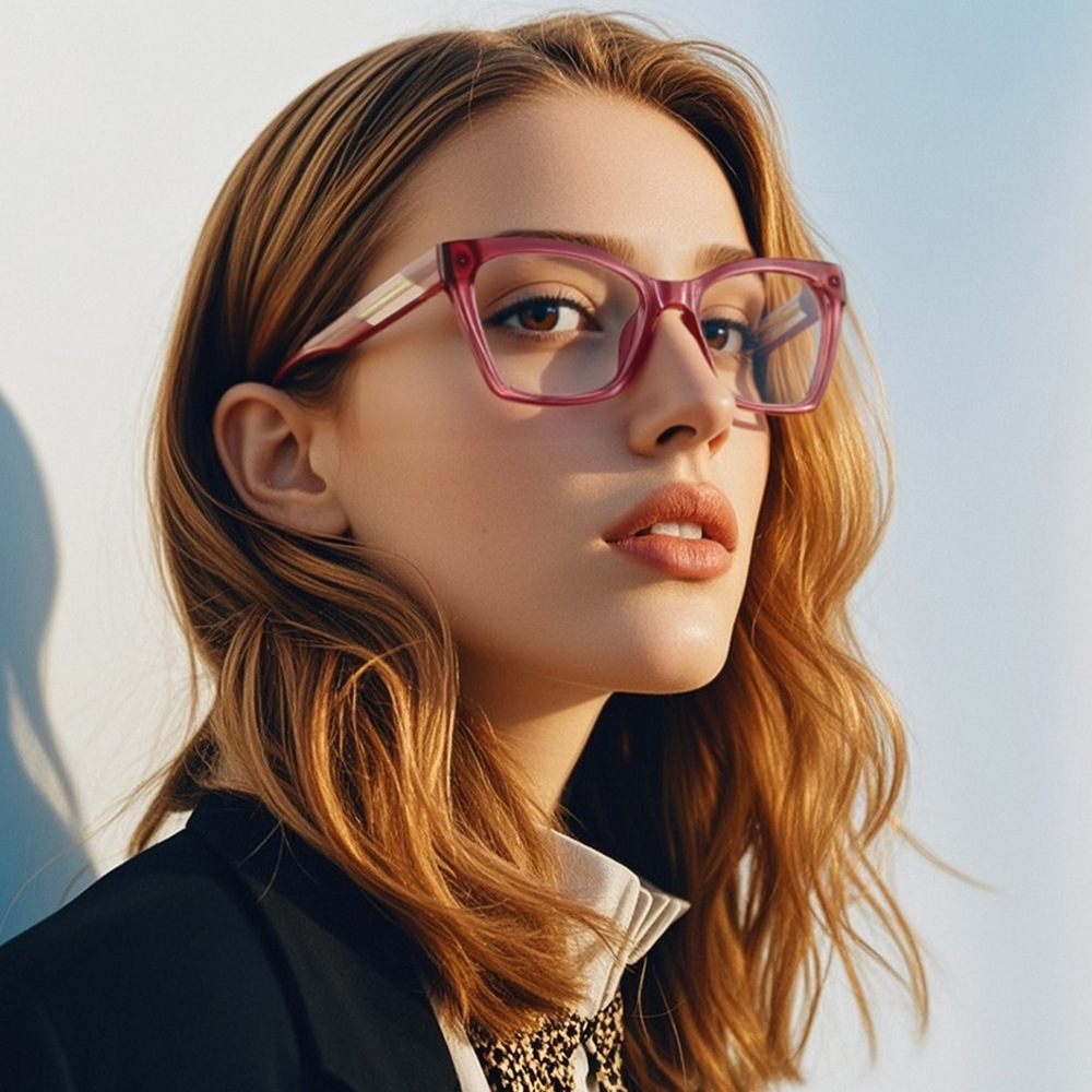 Cat Eye Large Frame Anti Blue  - Blue Light Glasses ulasan dan harga