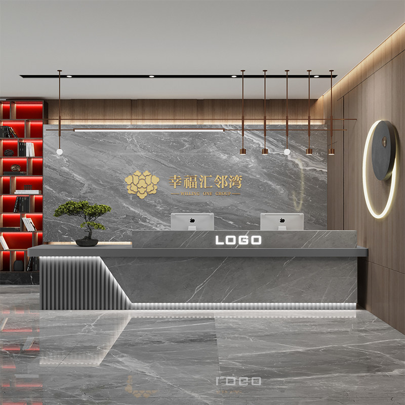Industrial Modern Reception De - Home Office Industrial Design ulasan dan harga