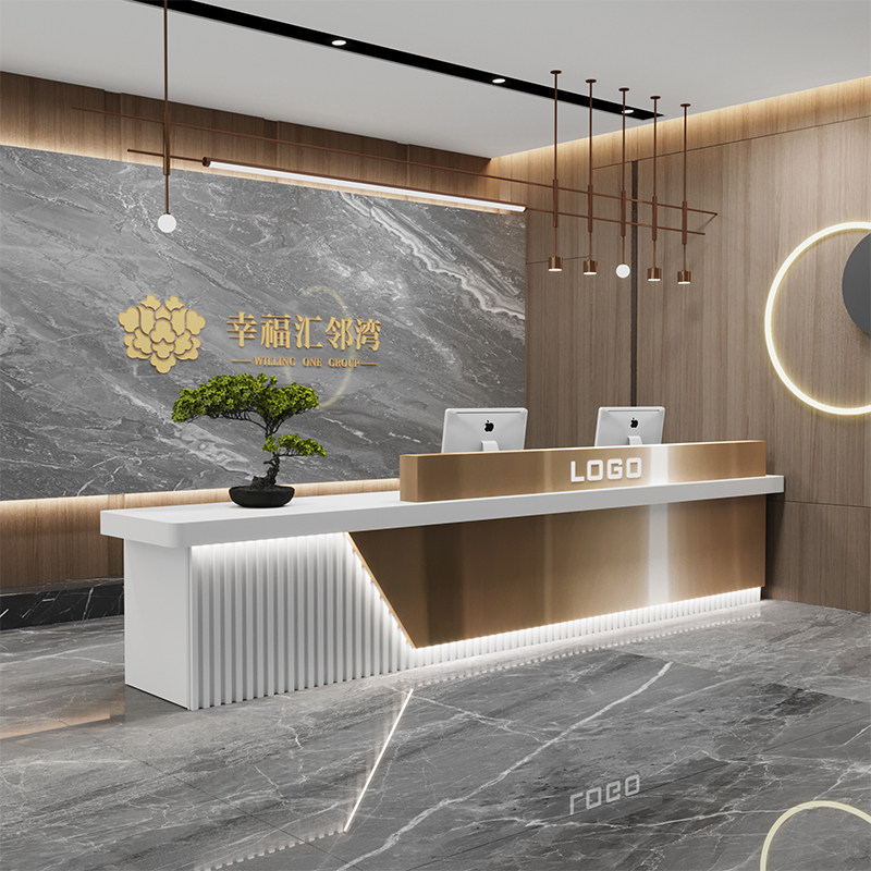 Industrial Modern Reception De - Home Office Industrial Design ulasan dan harga