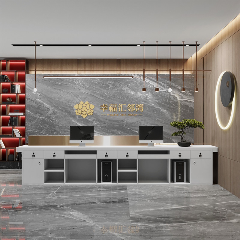 Industrial Modern Reception De - Home Office Industrial Design ulasan dan harga