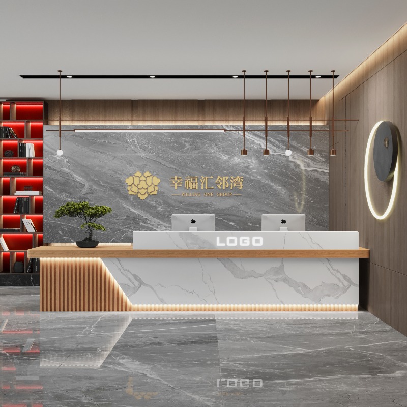 Industrial Modern Reception De - Home Office Industrial Design ulasan dan harga