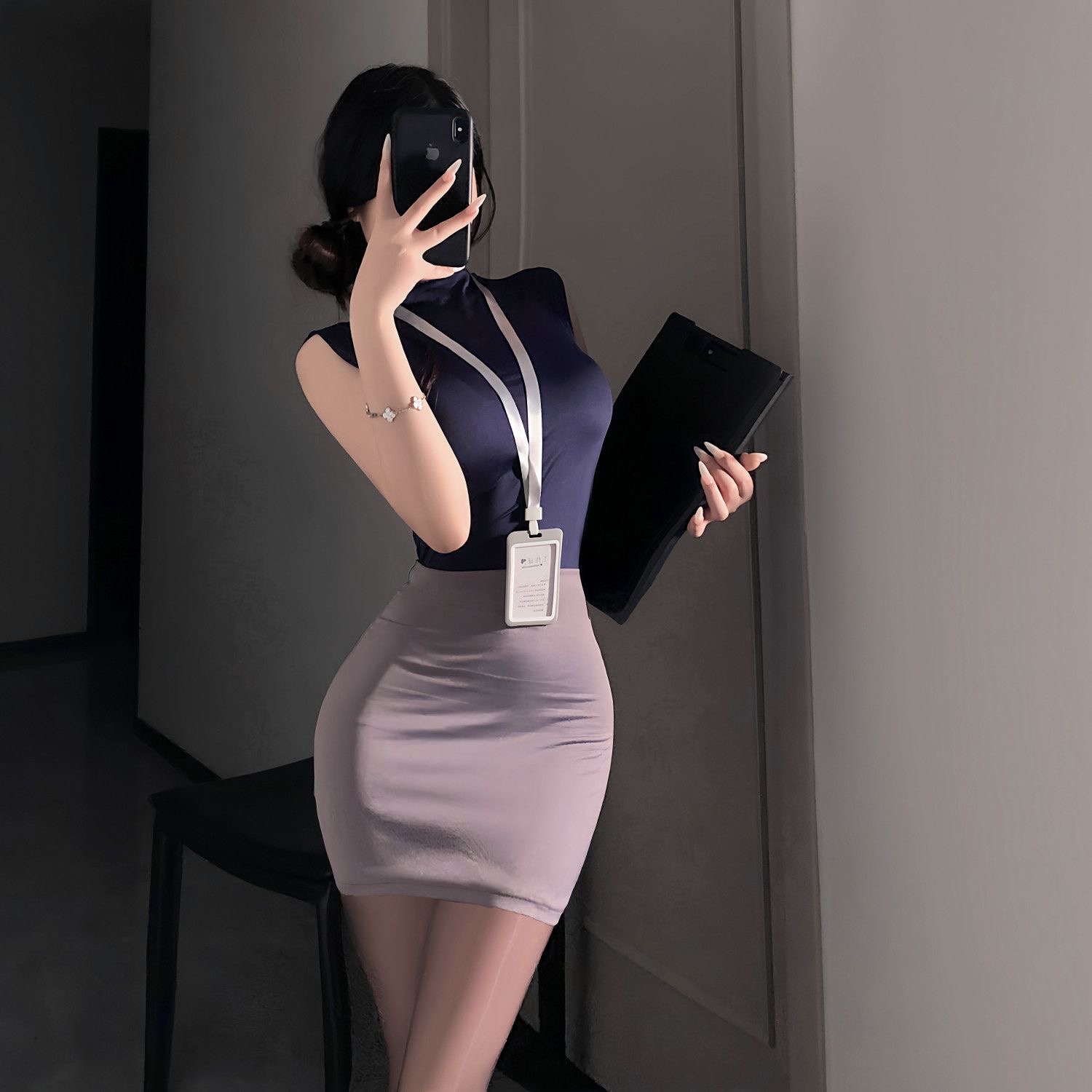 Sweet Skirts Set OL Sexy Pure  - Home Office For Two ulasan dan harga